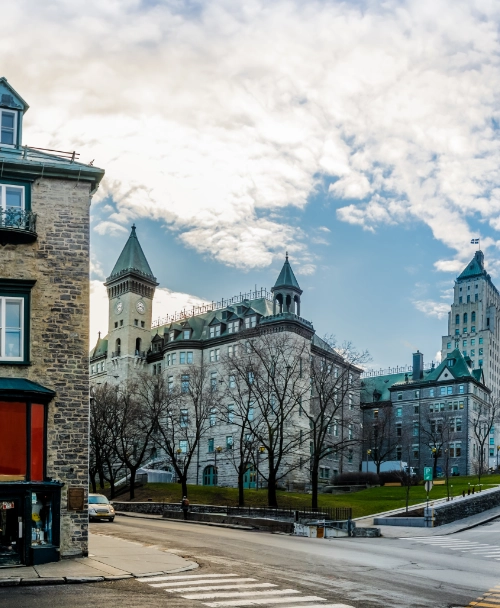 architecture of old quebec quebec city canada